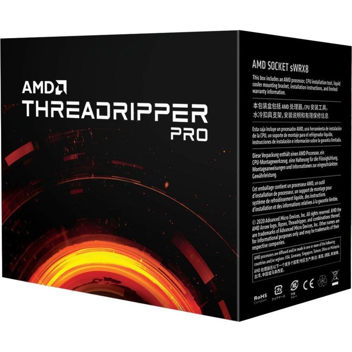 Процесор за настолен компютър AMD Ryzen Threadripper PRO 5955WX 16C/32T 4.0GHz/4.5GHz Макс. 64MB 280W sWRX8 Кутия
