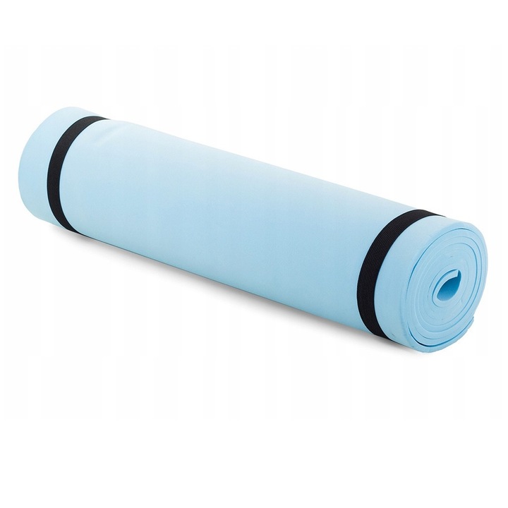 Saltea exercitii fizice Verk Group, pentru fitness, yoga, aerobic, 0,5x50x180cm, Albastru