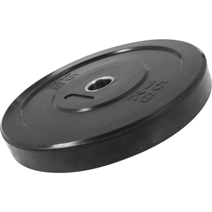 Disc Bumper Cauciucat, Gorilla Sports, 15 Kg, 50/51 mm