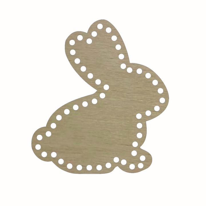 Baza Crosetat, Lemn, 21x19 cm, M77