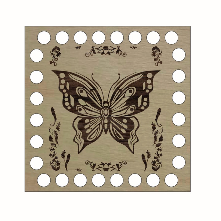 Baza Crosetat, Lemn, 10x10 cm, M30