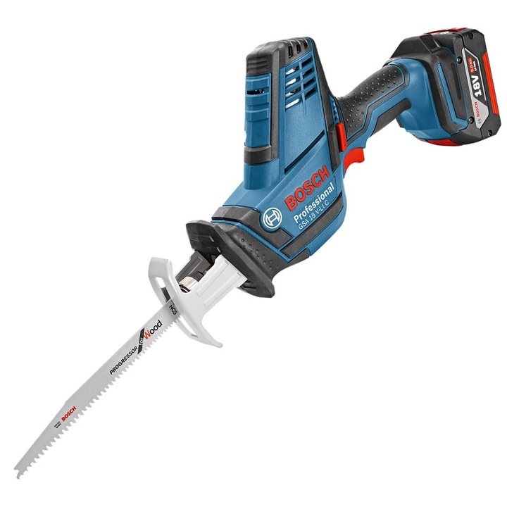 Fierastrau alternativ / sabie 18V si motor fara perii, SOLO, tip GSA 18V-LI C Click&Go