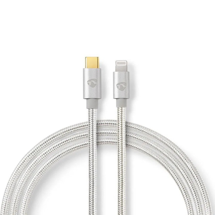 Nedis CCTB39650AL10 Lightning - USB-C kábel 1m ezüst (CCTB39650AL10)