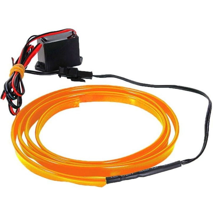 Neon narancssárga csík 12V AUTO Droser Power 5w FIR Led 2 méter