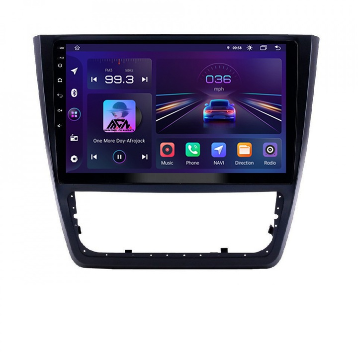 Navigatie Android 11, Ecran 10.1″, 2GB RAM 32GB Memorie Interna, Procesor Quad Core, compatibila Skoda Yeti 2009-2014