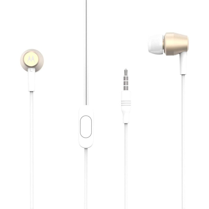Casti In-Ear Motorola Pace 200, Cu fir Jack 3,5mm, Alb