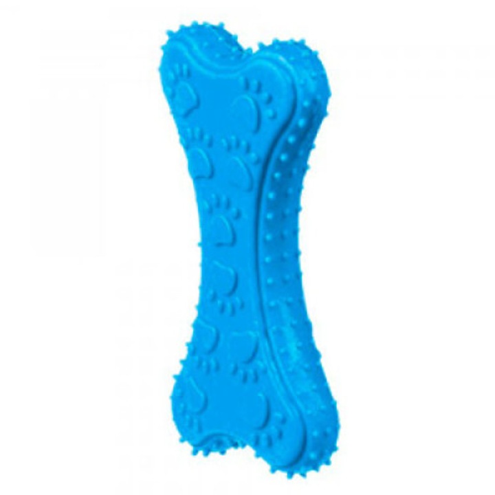 Jucarie Os albastru XS pentru catei, 10 cm