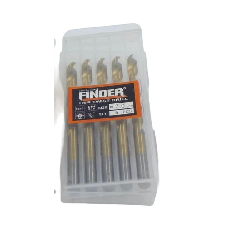 Set burghie, Finder, 7mm, Argintiu