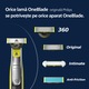 Rezerva PHILIPS OneBlade 360, QP450/50, otel inoxidabil, umed si uscat, kit 5 lame, pentru orice model PHILIPS OneBlade si OneBladePro, Verde