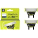 Rezerva PHILIPS OneBlade 360, QP420/50, otel inoxidabil, umed si uscat, kit 2 lame, pentru orice model PHILIPS OneBlade si OneBladePro, Verde
