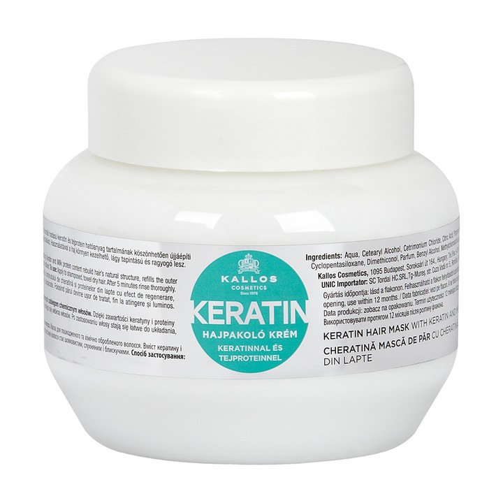 Kallos hajmaszk keratinnal 275 ml