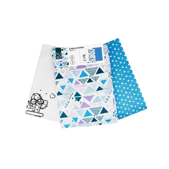 Хавлиена Кърпа Faro, Kuke 007, сет 3 бр., 40х60 см, 100% памук