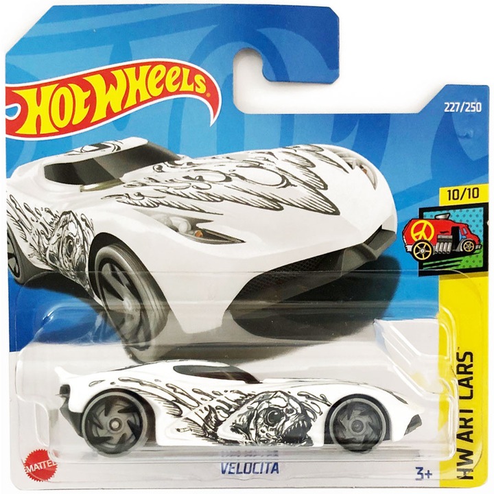 Hot Wheels Metallic Car, Velocita, Fehér, 1:64