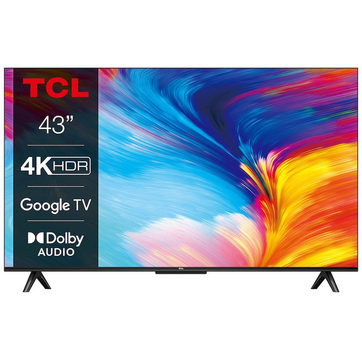 TCL 43P639 Smart LED Televízió, 108 cm, 4K, Google TV