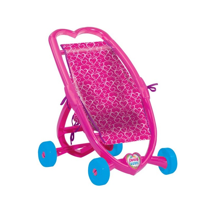 Baba babakocsi DEDE, Babákhoz 48 cm-ig, Műanyag, 3 év felett, Rózsaszín