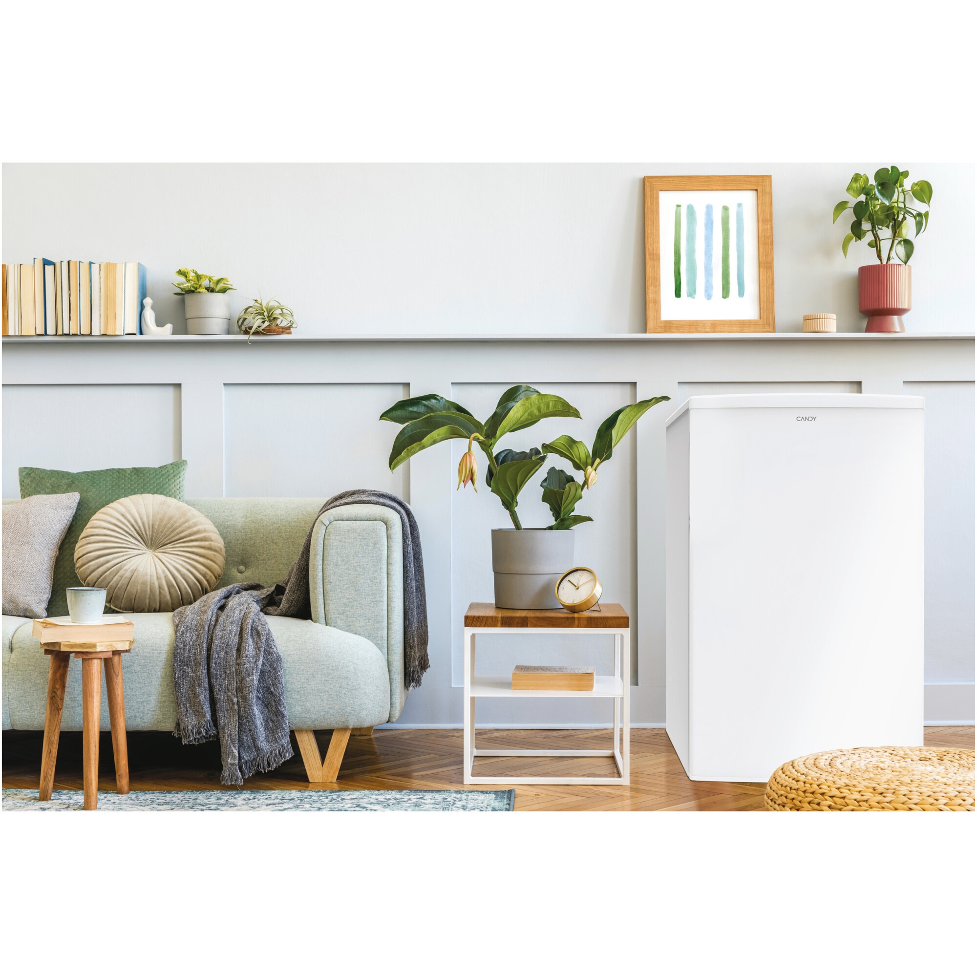 Frigider cu o usa Candy COT1S45EW, 106 l, H 84 cm, Clasa E, Alb