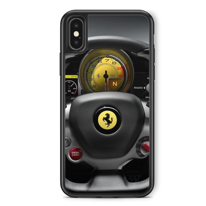 Ferrari Pattern iPhone 13 Mini Силиконов TPU удароустойчив калъф Заден защитен калъф Калъф за телефон 4