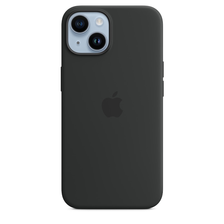 Силиконов Кейс Apple за iPhone 14, Черен