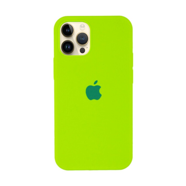 Силиконов Калъф Apple за iPhone 14 Pro, Neon Green