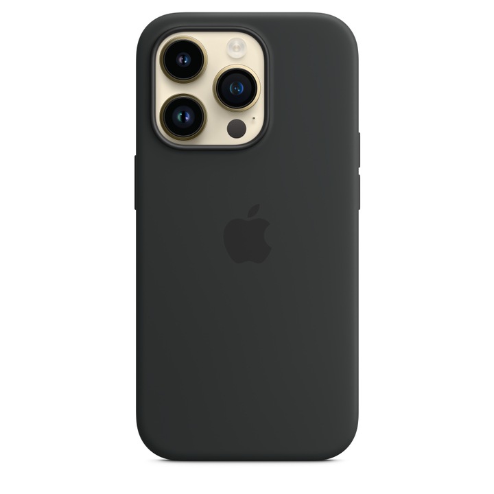 Силиконов Калъф Apple за iPhone 14 Pro, Черен