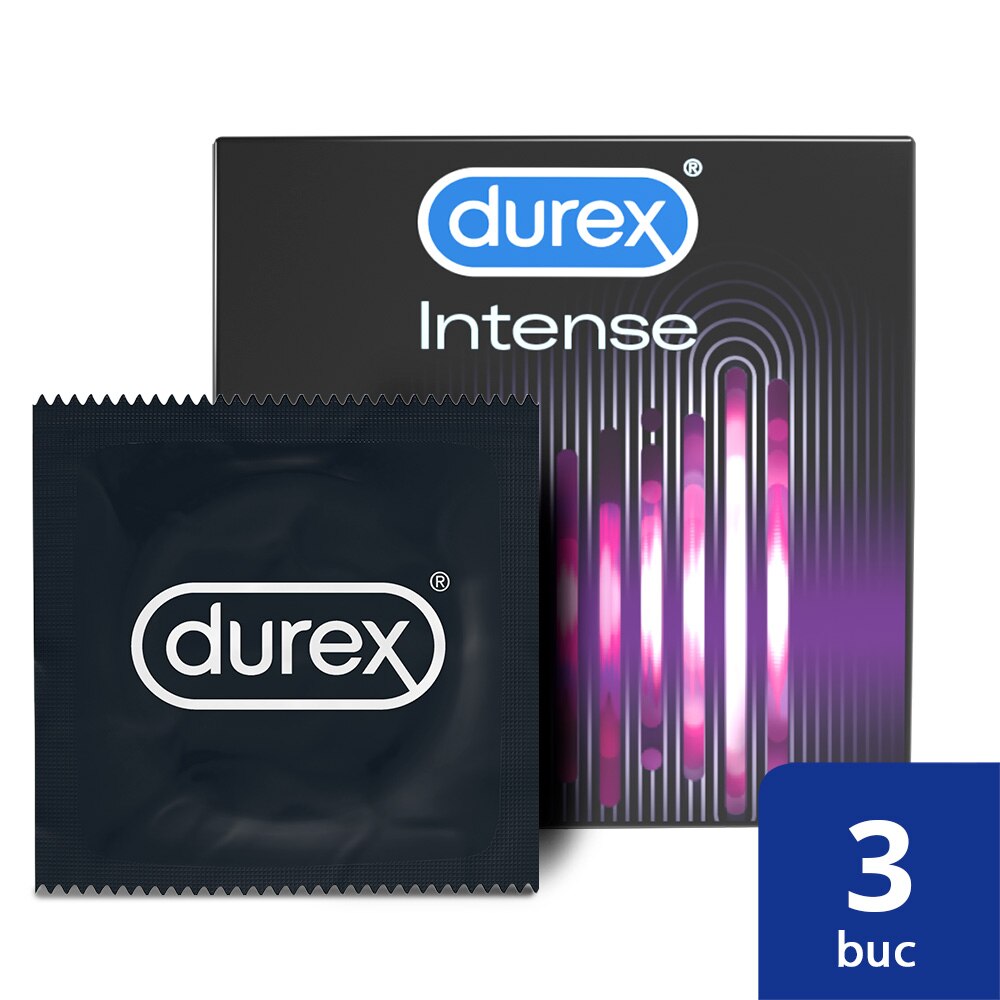 Prezervative Durex Intense Orgasmic, 3 bucati