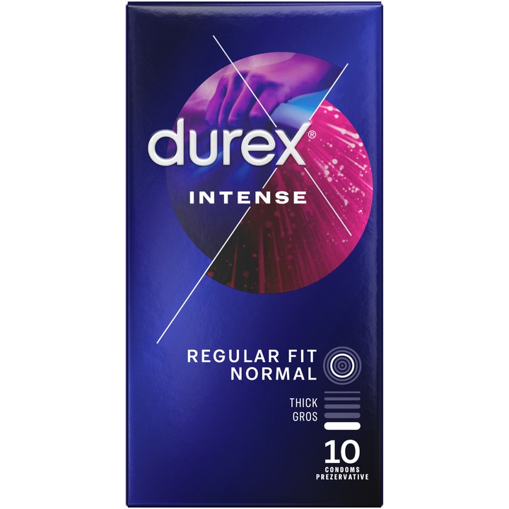 Durex Intense Orgasmic óvszer, 10 db