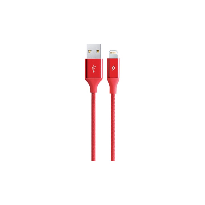 Кабел AlumiCable TTEC Lightning Charge/Data Cable, Red