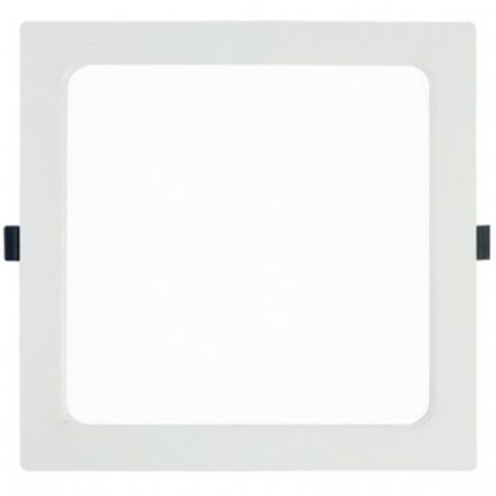 Спот LED Lightex 305AL0003223, 6W, 420 lm, Студена светлина (6000K), 220V, 12x12 cm, Бял, Енергиен клас G