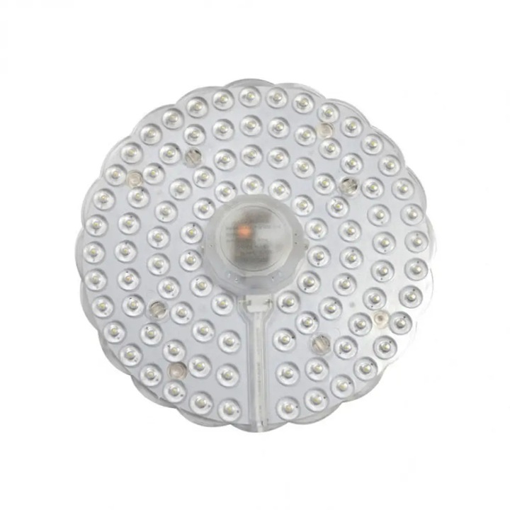 Placa LED cu magnet, Lightex, 12W, 4000K, 960lm, 130mm