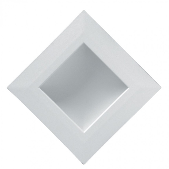 LED hold Lightex, Indirekt fény, 220V, 12W, CW, Hideg fény, 650lm, 124x124mm, Fehér