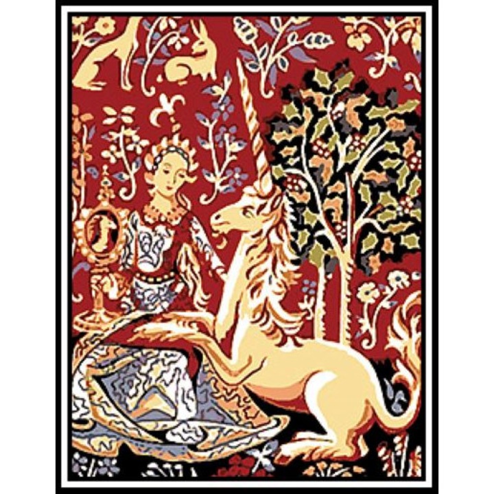 Baza de tapiserie preimprimata, Amarillys Gobelin, 45x60cm, Multicolor