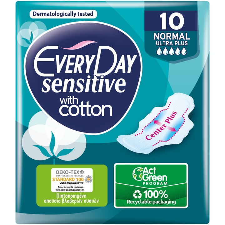 Absorbante Everyday Sensitive Normal, 10 buc