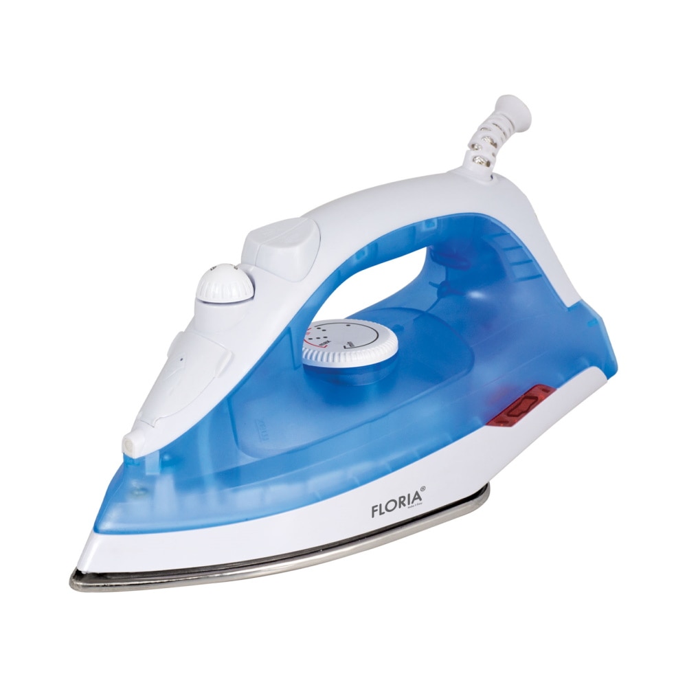 Fier de calcat Floria ZLN2892 Albastru, 1600W, talpa ceramica, temperatura reglabila