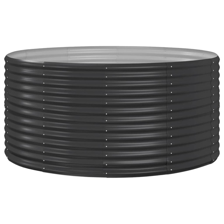 Jardiniera vidaXL, antracit, 140x140x68 cm, otel vopsit electrostatic 8.98 kg 319091