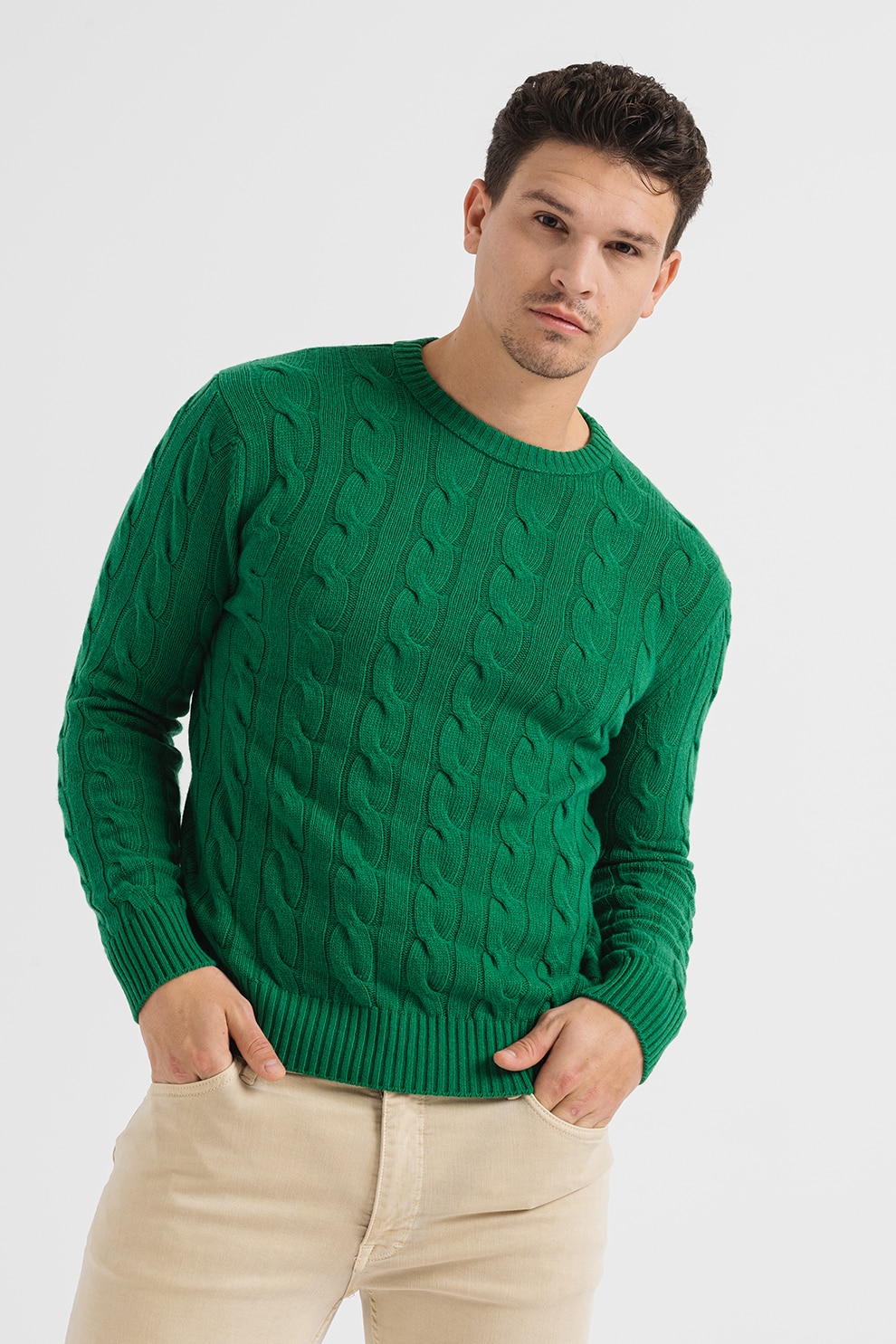 referee Manufacturer Classroom United Colors of Benetton, Pulover din amestec de lana cu model torsade -  eMAG.ro