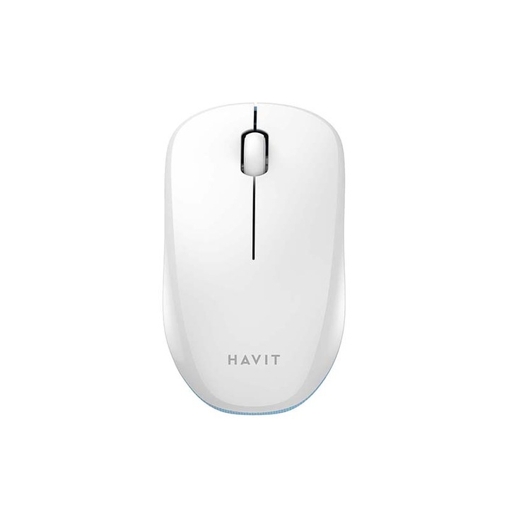 Безжична универсална мишка Havit MS66GT-WB, бяло и синьо