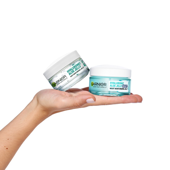 Garnier Skin Naturals Hyaluronic Aloe Jelly nappali + éjszakai arckrém duopack, 2x50 ml