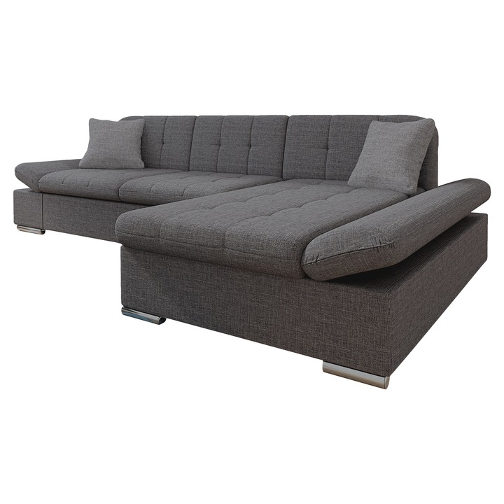 Coltar rabatabil Laviva SALE, MIRJAN24, dreapta, grafit, 161x278x76 cm