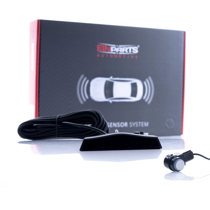 Set senzori de parcare, Einparts, LED, 8 Senzori, Argintiu