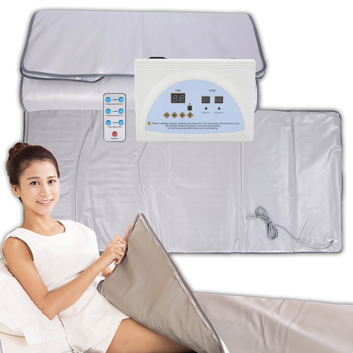 Sauna electrica Virella, sauna infrarosu, 179x80,5cm, 650W, modelare silueta