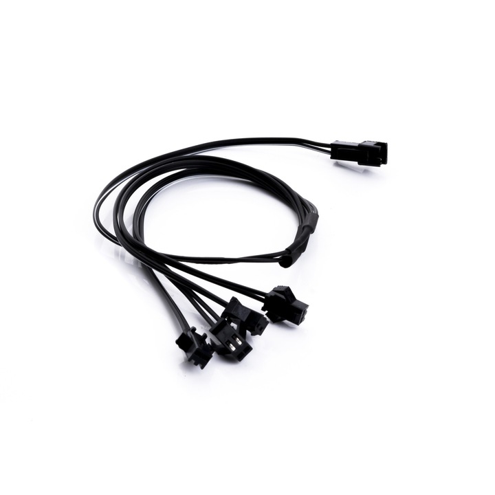 Cablu splitter, EinParts Automotive, Pentru 4 benzi LED, Negru