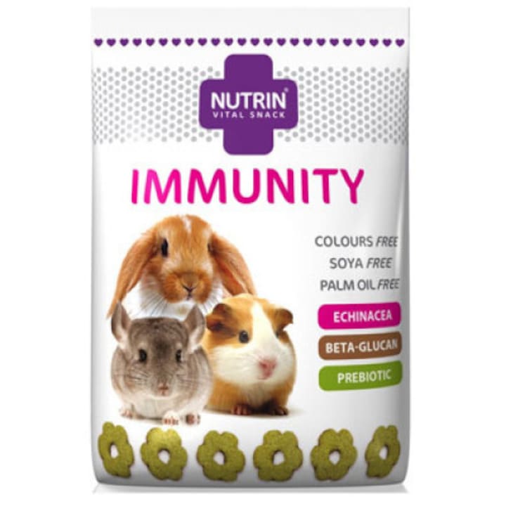 Recompense pentru iepuri si rozatoare, Vital Snack - Immunity, Nutrin, 100 gr