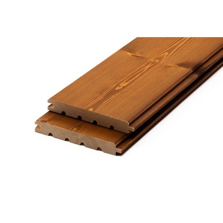 Lambriu lemn pin, antichizat, lazurat, 19x146x2000 mm, walnut