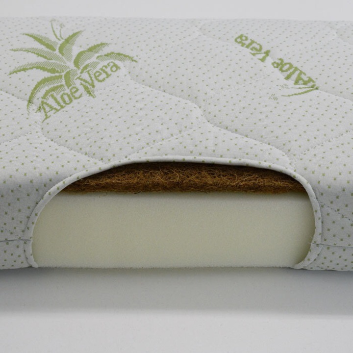 Saltea copii AV Baby, 70x160x12 cm, ECO-1, Cocos Aloe Vera - eMAG.ro