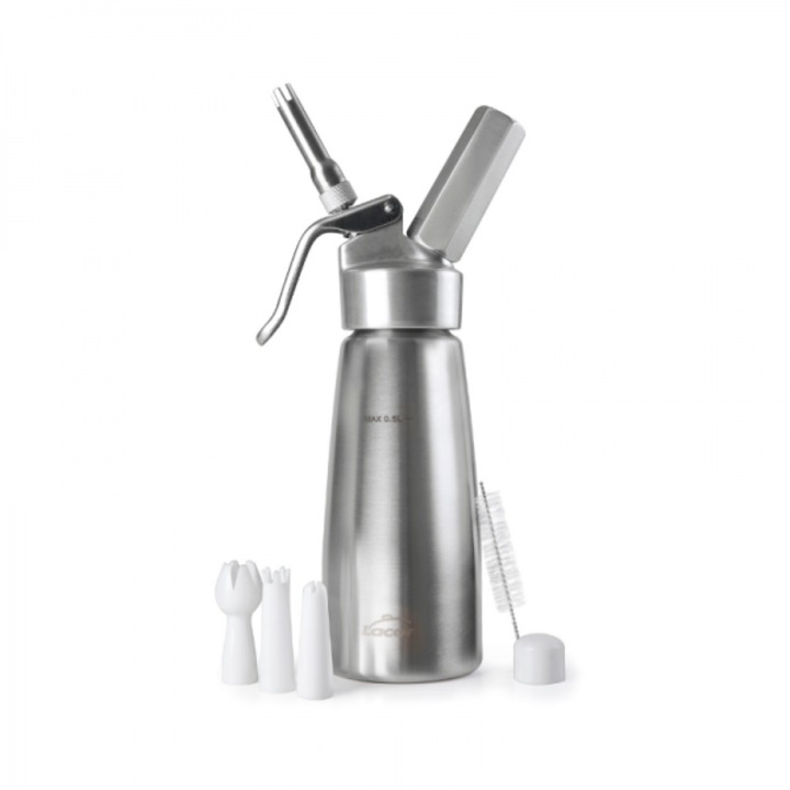 Sifon cu butelie din inox pentru frisca, 500 ml