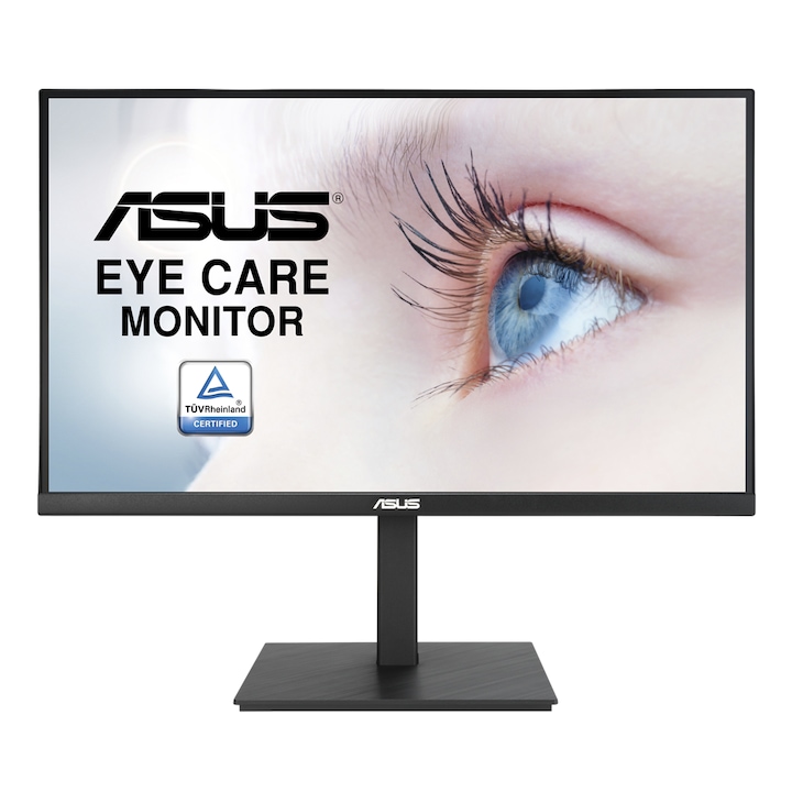 ASUS VA27AQSB Eye Care Monitor 27" IPS, 2560x1440, HDMI, DisplayPort, D-Sub, Fekete
