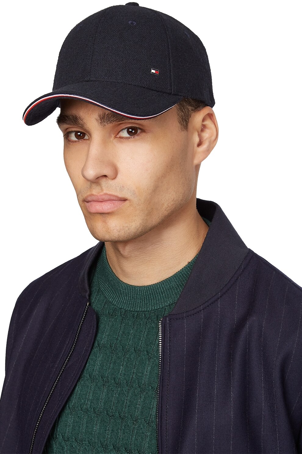 Tommy Hilfiger, Sapca din amestec de lana Elevated Signature, Albastru ...
