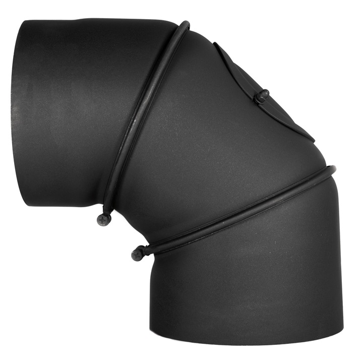 Cot reglabil evacuare fum, 130 mm, 90 grade