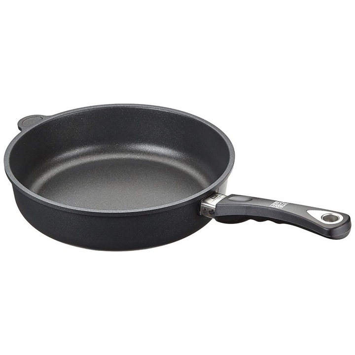 Тиган AMT - THE WORLD'S BEST PAN, С незалепващо покритие LOTAN, Алуминий, 28 см, Борд 7 см