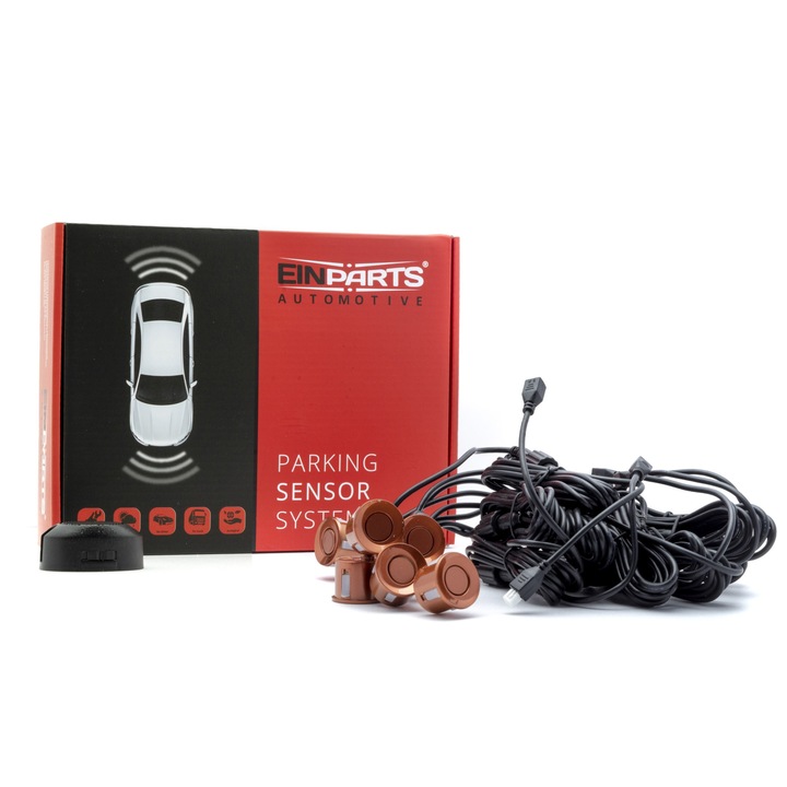 Kit senzori de parcare, Einparts, 8 Senzori, Sonerie